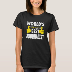 's Werelds beste journaliste loopbaantitel T-shirt