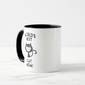 's Werelds beste kat moeder! Leuke Mok (Voorkant links)