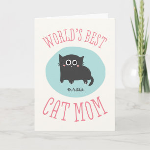 's Werelds beste kat-Moederdag Kaart