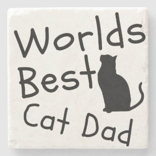 's Werelds beste kat papa ONDERZETTER geschenken v