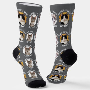 'S Werelds beste kattenvader - Aangepaste 3 katten Sokken