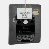 's Werelds beste kerstversiering voor tekstschrijf Keramisch Ornament (Rechts)