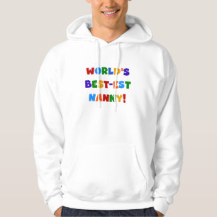 's Werelds beste kindermeisje met heldere kleuren Hoodie