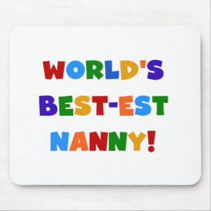 's Werelds beste kindermeisje met heldere kleuren Muismat