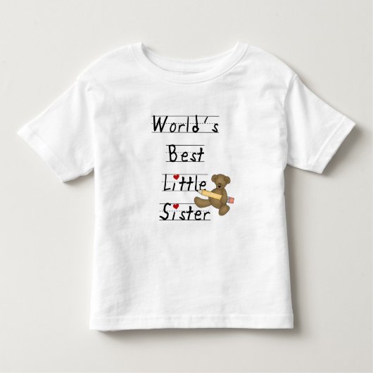 's Werelds beste kleine zuster-overhemden en cadea Kinder Shirts (Voorkant)