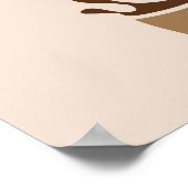 's Werelds beste koffie hier geserveerd Poster (Hoek)