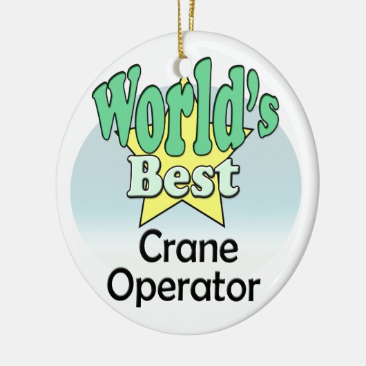 's Werelds beste kraanexploitant Keramisch Ornament (Links)