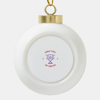's Werelds beste kunstregisseur Keramische Bal Ornament