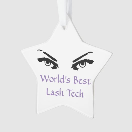 's Werelds beste 'Lash'-technicus Ornament (voorkant)