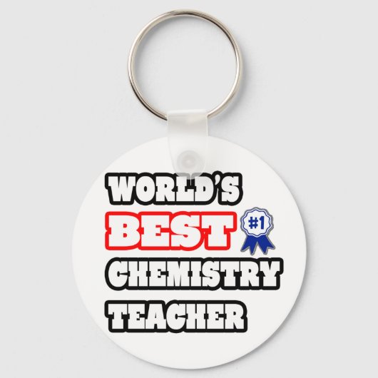 's Werelds beste leerkracht chemie Sleutelhanger (Voorkant)