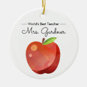 'S WERELDS BESTE LEERLeerschool Keramisch Ornament (Voorkant)