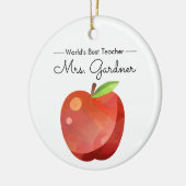 'S WERELDS BESTE LEERLeerschool Keramisch Ornament (Links)