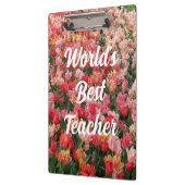 's Werelds beste leermachine-roze klembord (Links)