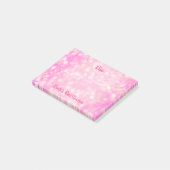 's Werelds beste leraar Pink Bokeh Post-it® Notes (Schuin)