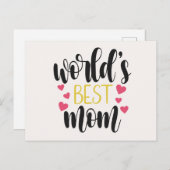 's Werelds beste mama Moederdag | BRIEFKAART (Voorkant / Achterkant)