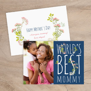 's Werelds beste mama Moederdag fotokaart Kaart