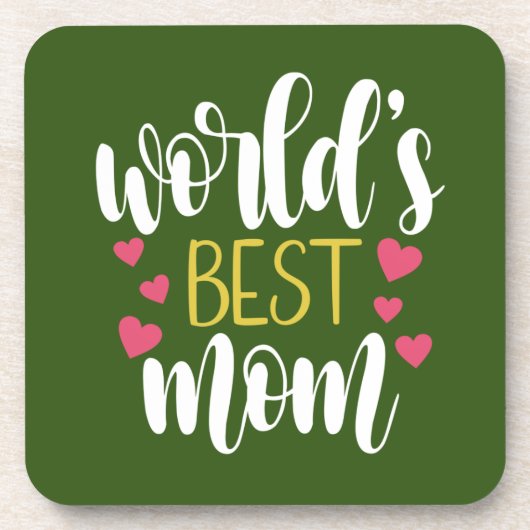 's Werelds beste mama Moederdag | ONDERZETTER (Voorkant)