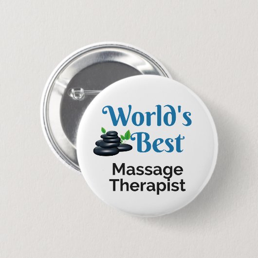 's Werelds beste massagetherapeut Ronde Button 5,7 Cm (Voorkant /achterkant)