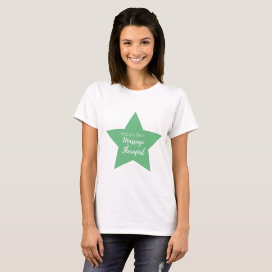 's Werelds beste massagetherapeut T-shirt (Voorkant volledig)