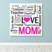 's Werelds beste moeder, geweldige 24-7 multitaske Canvas Afdruk (Insitu (Houten vloer))