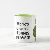 's Werelds beste mok met tennis Player (Midden)