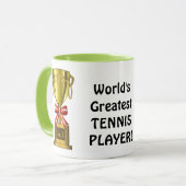 's Werelds beste mok met tennis Player (Voorkant links)