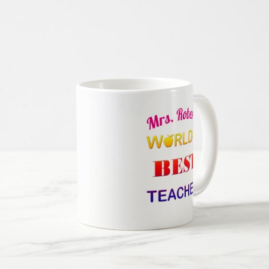 's Werelds beste Mokken voor de Mok van docenten (Voorkant rechts)