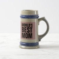 'S WERELDS BESTE MOM KOFFIE PINK BEER STEIN