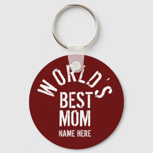 'S WERELDS BESTE MOM PERSONALIZE SLEUTELHANGER