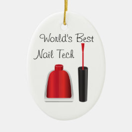 's Werelds beste nageltechnicus Keramisch Ornament