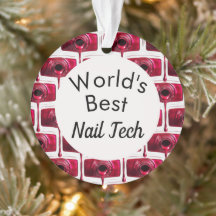's Werelds beste Nail-technicus-versiering