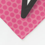 's Werelds beste neef fotocollage Comic Pink Fun Fleece Deken (Hoek)