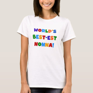 's Werelds beste Nonna Bright Colors T-shirts en g