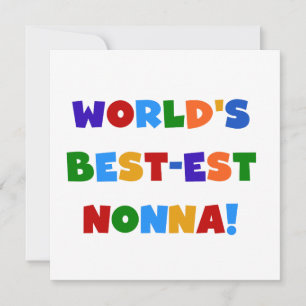 's Werelds beste Nonna Bright Colors T-shirts en g