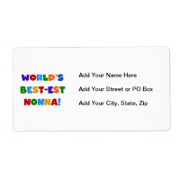 's Werelds beste Nonna Bright Colors T-shirts en g