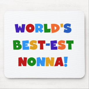 's Werelds beste Nonna Bright Colors T-shirts en g Muismat