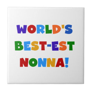 's Werelds beste Nonna Bright Colors T-shirts en g Tegeltje