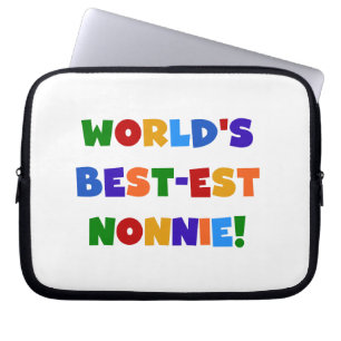 's Werelds beste Nonnie Bright Colors Cadeaus Laptop Sleeve