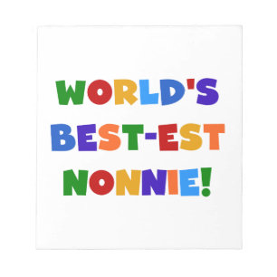's Werelds beste Nonnie Bright Colors Cadeaus Notitieblok