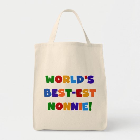 's Werelds beste Nonnie Bright Colors Cadeaus Tote Bag (Voorkant)