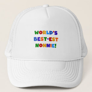 's Werelds beste Nonnie Bright Colors Cadeaus Trucker Pet