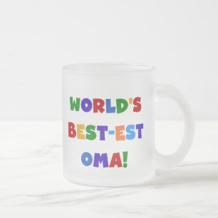 's Werelds beste Oma Bright Colors Gifts Matglas Koffiemok