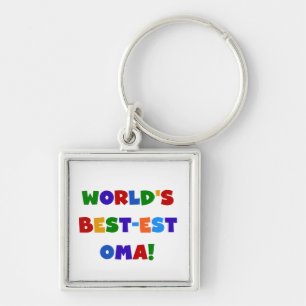 's Werelds beste Oma Bright Colors Gifts Sleutelhanger