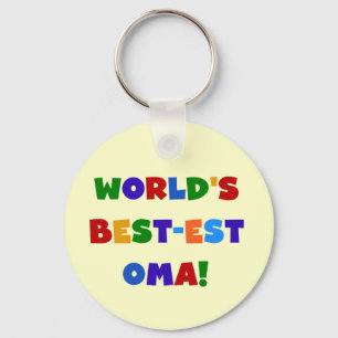 's Werelds beste Oma Bright Colors Gifts Sleutelhanger