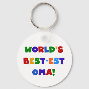 's Werelds beste Oma Bright Colors Gifts Sleutelhanger
