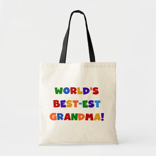 's Werelds beste oma, Bright T-shirts en cadeaus Tote Bag (Voorkant)