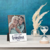 'S Werelds Beste Oma Fototafel Plaque Fotoplaat (Zijkant)