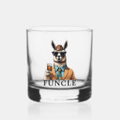 's Werelds beste ooit Funcle oom Funny Llama Whisky Glas (Voorkant)