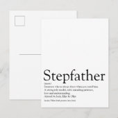 's Werelds beste ooit stepfather, Stepdad Definiti Briefkaart (Voorkant / Achterkant)