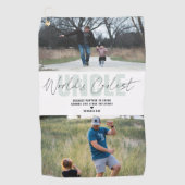 's Werelds beste oom | Moderne fotocollage Golfhanddoek (Voorkant)